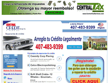 Tablet Screenshot of centralcreditonline.com